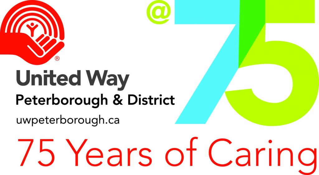 United Way Peterborough 75th anniversary logo_ver2