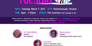 Join us for #TamponTuesday on March 7th