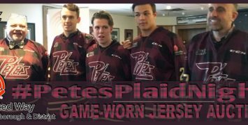 Bid on a #PetesPlaidNight Game Worn Jersey