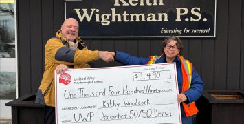 United Way Peterborough & District Celebrates Record-Breaking December 50/50 Win and Campaign Milestone at Keith Wightman Public School